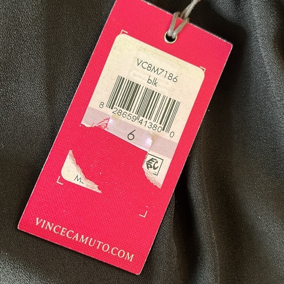 NWT Vince Camuto Black Crepe Zip front Wide Cropped Leg Jumpsuit - 6 - Picture 11 of 13